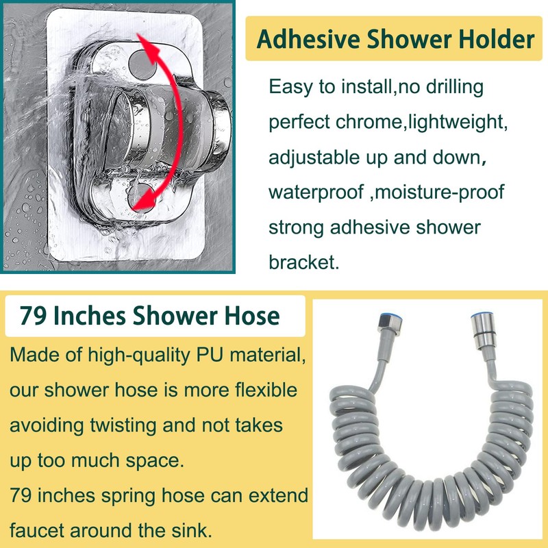 Kitchen Faucet Hose Attachment, Sink Sprayer Attachment with Sprayer Replacement