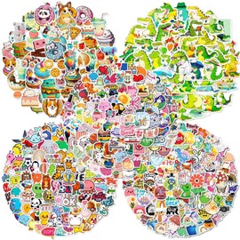 VERKSTAD Stickers 400 Pcs, Cartoon Water Bottle Sticker, Waterproof Cute Skateboard Luggage Laptops Bumper Holiday Decorations and Accessories10
