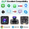 ELP 1080P 120fps USB Fisheye Camera Module for Computer 12MP