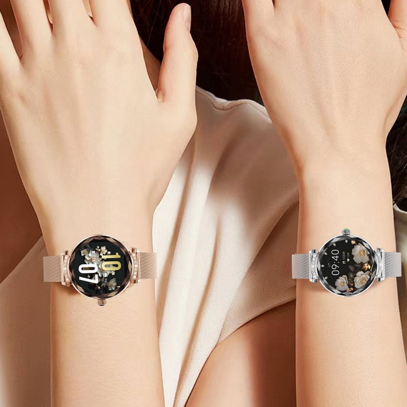 1.19in Smart Watch for Women with Rhinestone Smartwatch Bluetooth Call