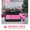 URASISTO Pink Household Tool Set with 3.6V USB Electric Screwdriver,