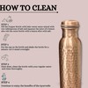 BLIXIFY BLIXIFY Copper Water Bottle (34oz/1000ml) Handcrafted Ayurvedic 100% Pure
