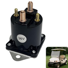 GENOUR 36V Golf Cart Solenoid for Club Car DS (1976-1998) - Fits OEM# 8016 & 1113 | 4 Terminal Replacement, Sealed Housing & Easy Install