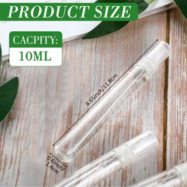 Tanlade 300 Pcs Mini Spray Bottles Clear Refillable Glass Perfume Bottles Fragrance Scent Sample Perfume Atomizer Glass Empty Travel Sprayer Pocket Dispenser Refillable Container (10ml)