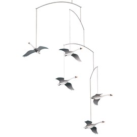 【正規輸入品】 フレンステッドモビール モビール インテリア オーナメント 北欧 動物 スカンジナビアン スワンズ FSM130002 化粧箱付き ベビー 雑貨 ギフト