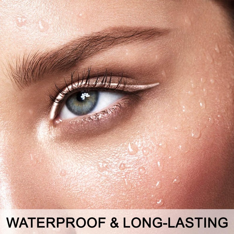 Kaely Nude Pencil Eyeliner,Sharpenable Multi-Use Gel Eyeliner Pencil,Waterproof Smudge proof