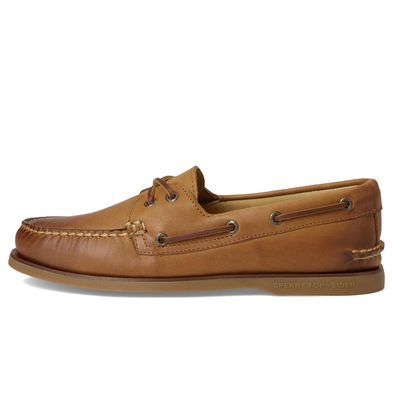 Sperry Men's Gold A/O 2-Eye Boat Shoe, Medium Beige, 11.5