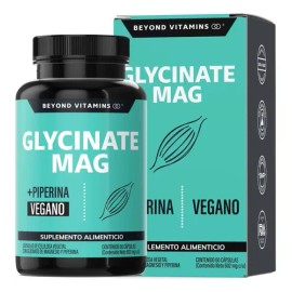 Glicinato De Magnesio 492mg De Alta Absorción Con Piperina (pimienta Negra) - Bisglicinato Magnesio - Magnesio Complex - Glycinate Magnesium -...     