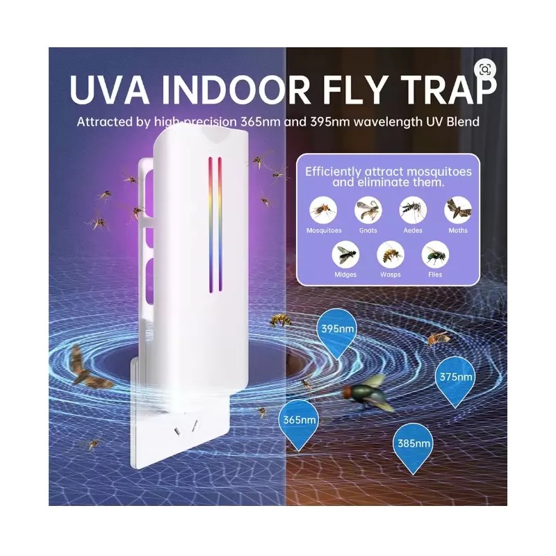 Burlan Flying Insect Trap Plug in Mosquito Bug Zapper with