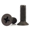 Phillips Flat Head Machine Screws 100 Degree Taper Black Oxide