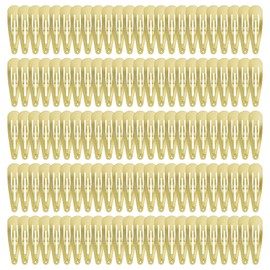 120 Pack Gold Metal Snap Hair Clips - Non-Slip Hairpins Barrettes for Women & Girls, Secure Braids, Updos, Buns - Durable & Lightweight (Plastic Storage Box Included)