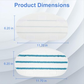 6 Pack Pur Steam Mop Pads – Compatible for PurSteam ThermaPro 10-in-1 and 211 Steam Mop, High-Quality Microfiber Pads for Cleaner Floors,Replacement Steam Mop Pads – Washable and Reusable