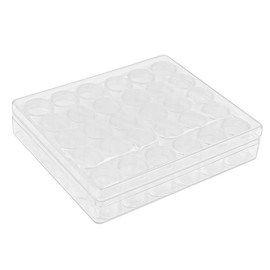 Hsthe Sea 30 Grids Diamond Painting Storage Case, Diamond Painting Accessories Shockproof Container Jars for Jewelry Beads Rings Glitter Rhinestones (1 Pack)
