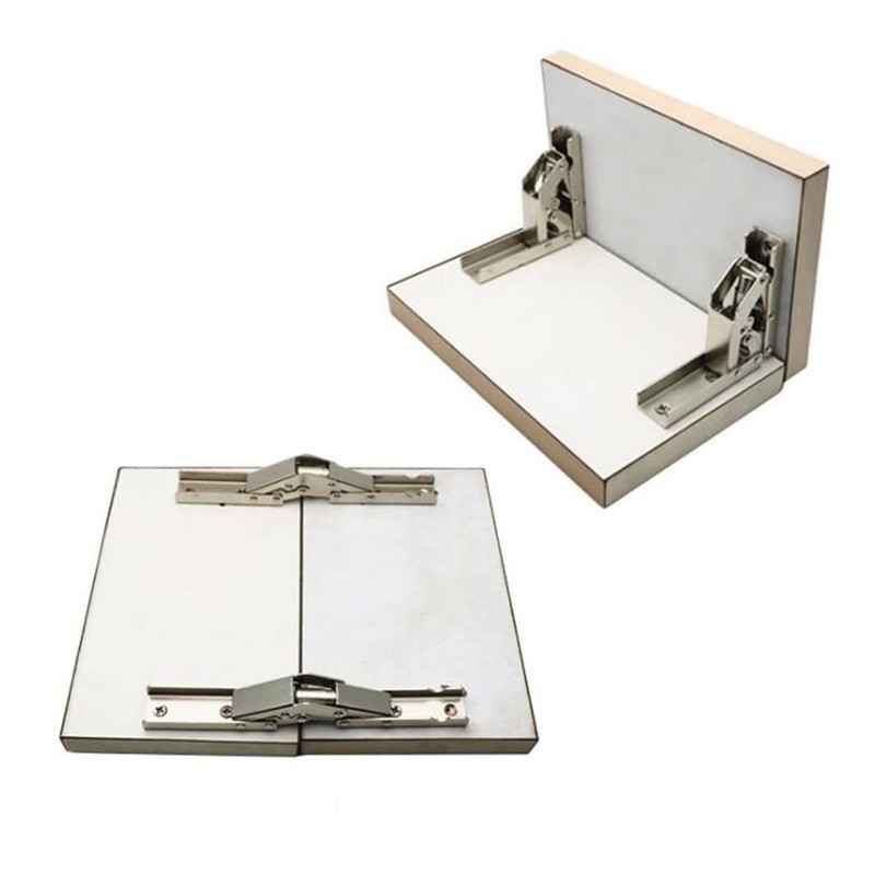 90 Degree Folding Door/Shelf Hinge Hidden Bracket Table Holder Furniture