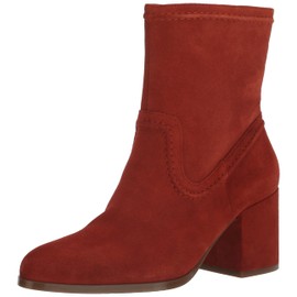 Vince Camuto Women's Pailey Block Heel Boot Mid Calf, Ketchup, 7