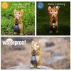 GKWRZXBK Solar Cat Garden Statue - Adorable Orange Tabby Figurine