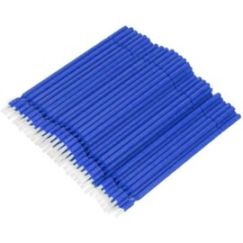 Cepillos Desechables De Extensión De Pestañas, Micro Cepillos Aplicadores, Cuidado Dental Desechable, Extensión Pestañas, Varitas Rímel, Azul, 100 Piezas, Micro Cepillo