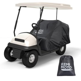 KEMIMOTO Golf Cart Seat Cover Protector 4 Passenger Compatible with EZGO Club Car Golf Cart, Waterproof Sun/Rain Seat Cover to Keep Seat Dry and Protected