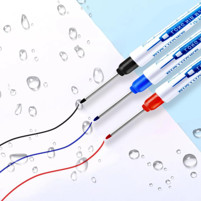 8Pcs Deep Reach Markers Waterproof Deep Hole Marker Pens 34mm