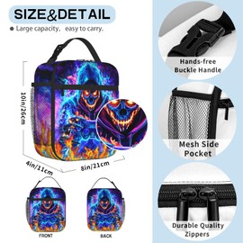 Cool Gamepad Lunch Box for Boys Video Game Lunch Bag for Kids Gamepad Insulated Lunch Bag Reusable Cool Game Lunch Box With Adjustable Shoulder Strap, Lunch Tote Bag For boys 8-12 teenager