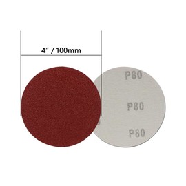 Diameter 3.9 inches (100 mm) Diameter Sandpaper Disc Paper Double Action Magic Paper [60 Sheets] Sanding Disc 100# 180# 320# 600# 800# Sandpaper Round 4 inch 100 mm Diameter Polishing (800#-60PCS)