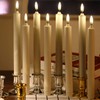 Da by Flameless Candles,New 3D Flame Technology Window Candles, Ivory