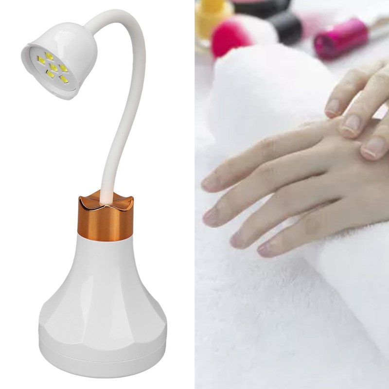 UV LED Nail Lamp Portable Home Nail Salon Rose Shaped