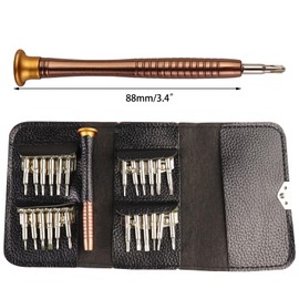 WONAIER Precision Screwdriver Set 25 IN 1 Eyeglass Repair Tool Kit, Watch Repair Screwdriver Set Micro Portable Screwdrivers for Drone, Phone, Watch, Eyeglasses, Jewelry, Camera Repair