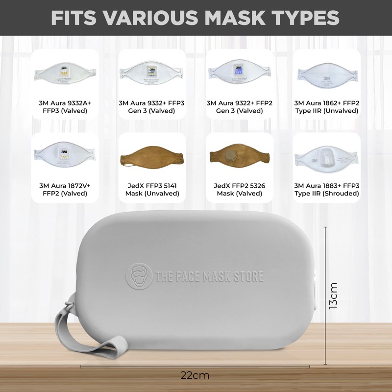 The Adventure Mask Flat Fold Face Mask Respirator Storage Bag,