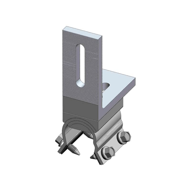 MageBracket RH with L Bracket R-Panel Trapezoidal Metal Roof Mounting