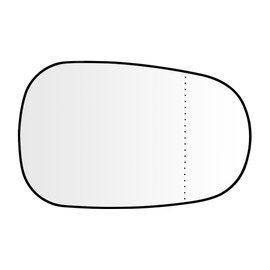 SENZEAL Spiegelglas Beifahrerseite Beheizbar mit Trägerplatte für Renault Clio 1994-2005 Megane 1996-2003 Scenic 1996-2003 Außenspiegel Glas Ersatz Rechts