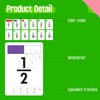 68 Fraction Flashcards, Funny Math Game Cards- All Fractions from