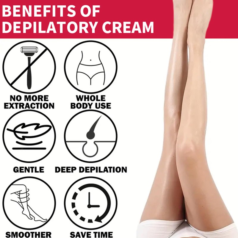 Hair Removal Cream for Women,Gentle &Painless Hair Remover Cream