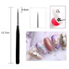 luoshaPUCY Nail Design Brushes, [3 Pieces] Nail Art Liner Brush