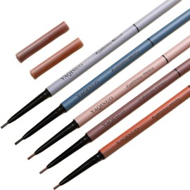 UNYOKE Extra Fine Eyebrow Pencil with Refill, 1.5mm Eyebrow Pencil, Anti-Falling, Waterproof and Sweatproof, Cosmetic, Blending Brush Head -05# Light Brown