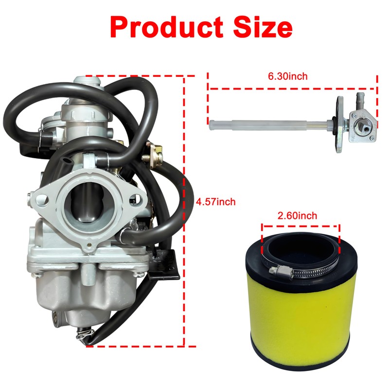 Recon 250 ATV Carburetor Replacement Kit Fits Honda TRX250 1997-2001