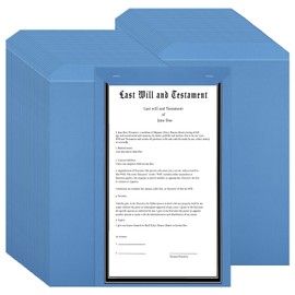 Youdaju 150 Pack Manuscript Covers Blue Manuscript Paper Letter Size Will Cover Top Bound Business Report Covers Legal Document Cover Book Cover for Judges and Other Practitioners (9 x 15.5 Inch)