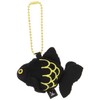 Goldfish Bell Demekin Mascot Key Chain Black