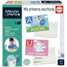 Educa - My First Writings | Learn to Write and Line Drawing Letters Ratio of Words, Borders and Regular Strokes Above 4 5 6 Years (20112)