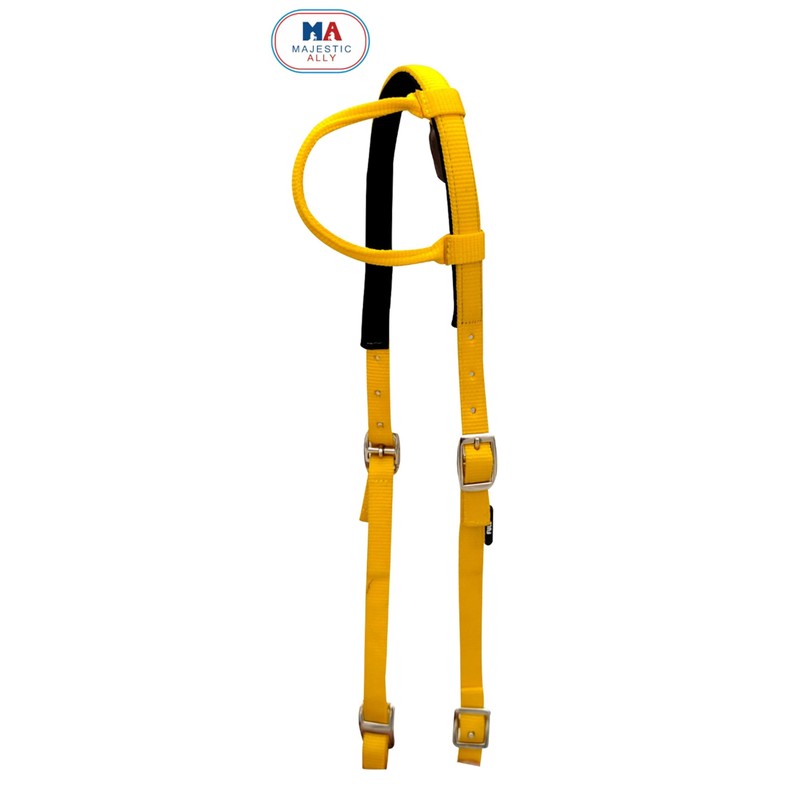 Majestic Ally Horse Headcollar Nylon Padded Extendable Single Ear 2