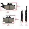 Caltric Brake Pads for John Deere Buck 500 650 Ex