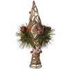 Kurt Adler 11-Inch Natural Star with Pinecones Treetop