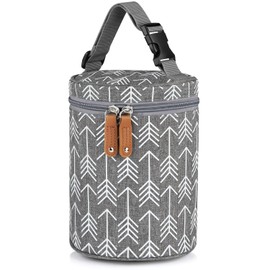 MEZOKUCEL Breastmilk Cooler Bag, Insulated Baby Bottle Cooler Tote Bags, Baby Bottle Warmer Cooler Bag, Baby Bottle Bag Great for Nursing Mom Daycare