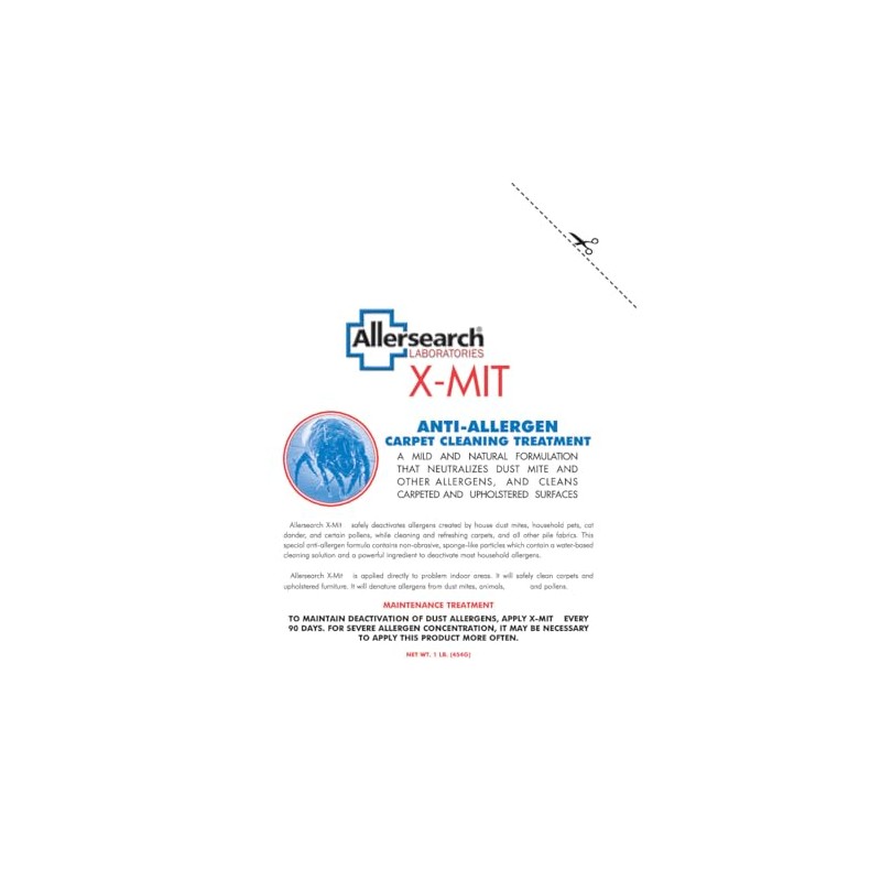 Allersearch X-Mit Anti-Allergen Carpet Cleaning Powder