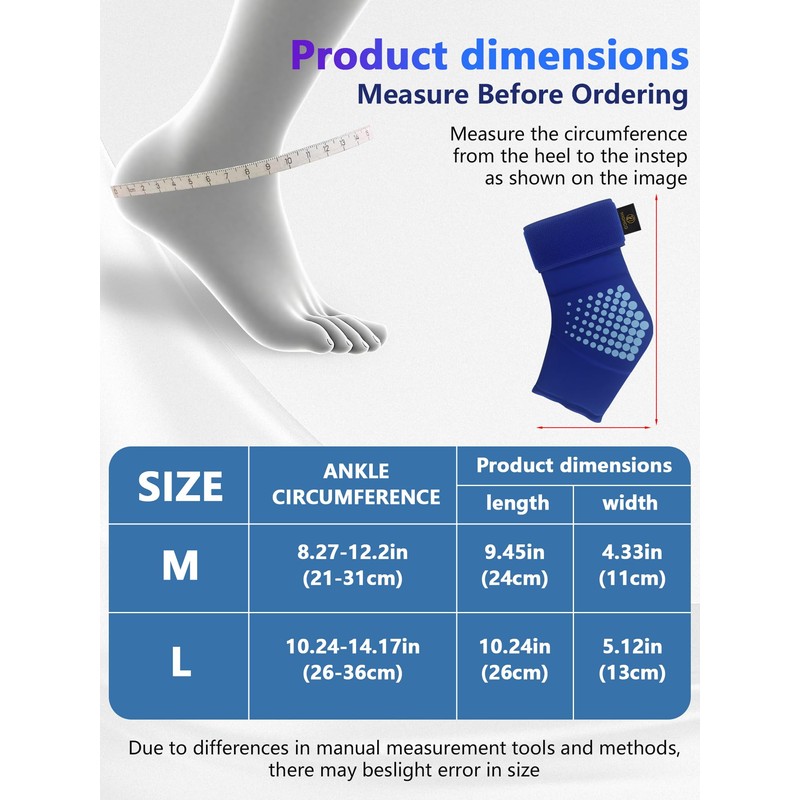 Ankle Ice Pack Wrap for Injuries Reusable for Swollen Feet,