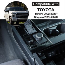 Aunginsy Car 4WD Mode Switch Button Panel Trim Cover Compatible with Toyota Tundra/Sequoia 2022-2023 Center Console 4WD Four-Wheel Drive Mode Frame Four-Wheel Drive Knob Frame Trim Inner Accessories