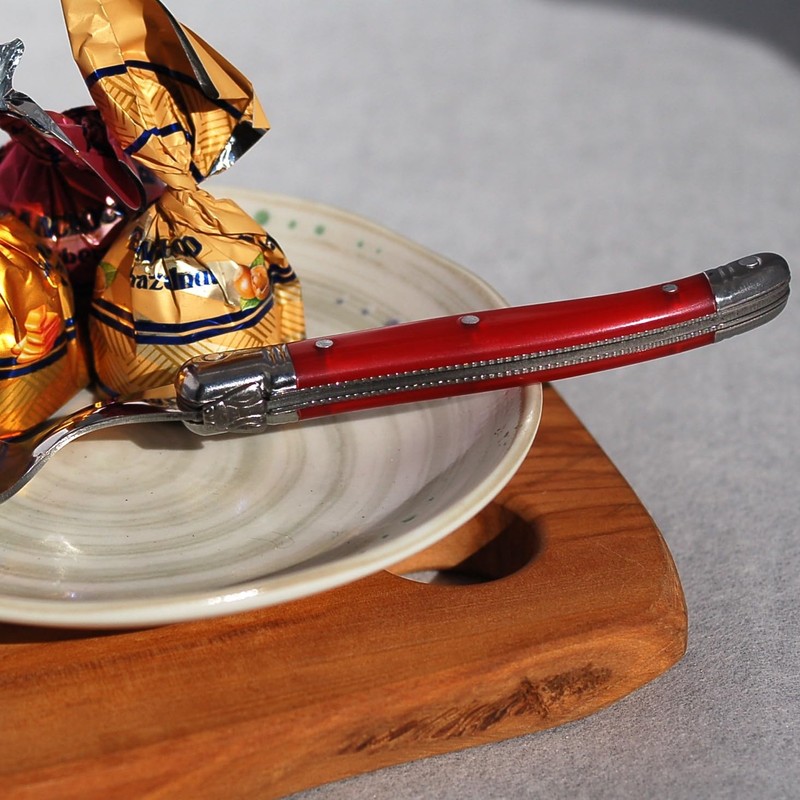 Lagulore ABS Handle, Teaspoon, Made in France, NERON Rouge