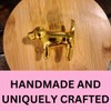Bright Gold Animal Drawer Knobs - Dresser Cabinet (9. Dog)