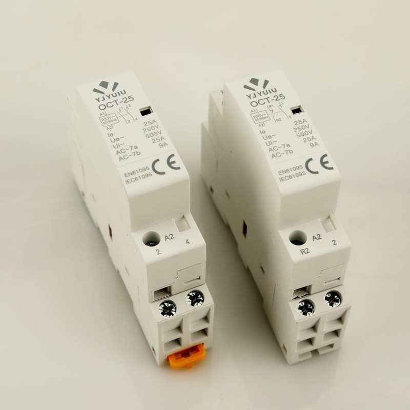 YJYUIU AC Contactor, 2-Pole, 25A, AC 220V/240V, 50/60Hz, DIN Rail