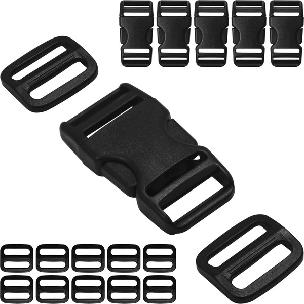 HISUNTEC ﻿﻿Buckles for 3/4" Straps: 6 set Side Release Buckle